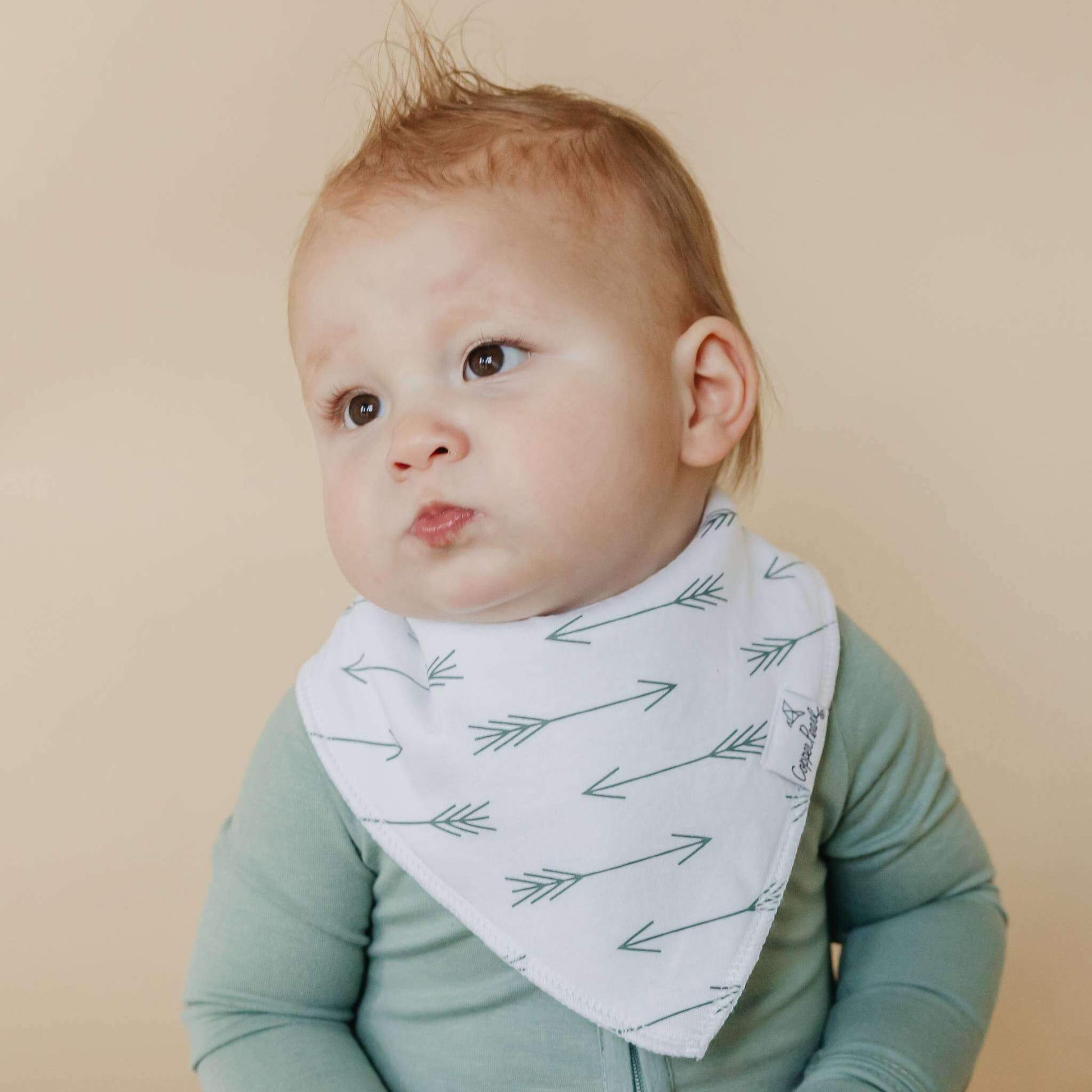 4 Pack Baby Bandana Bibs - Archer