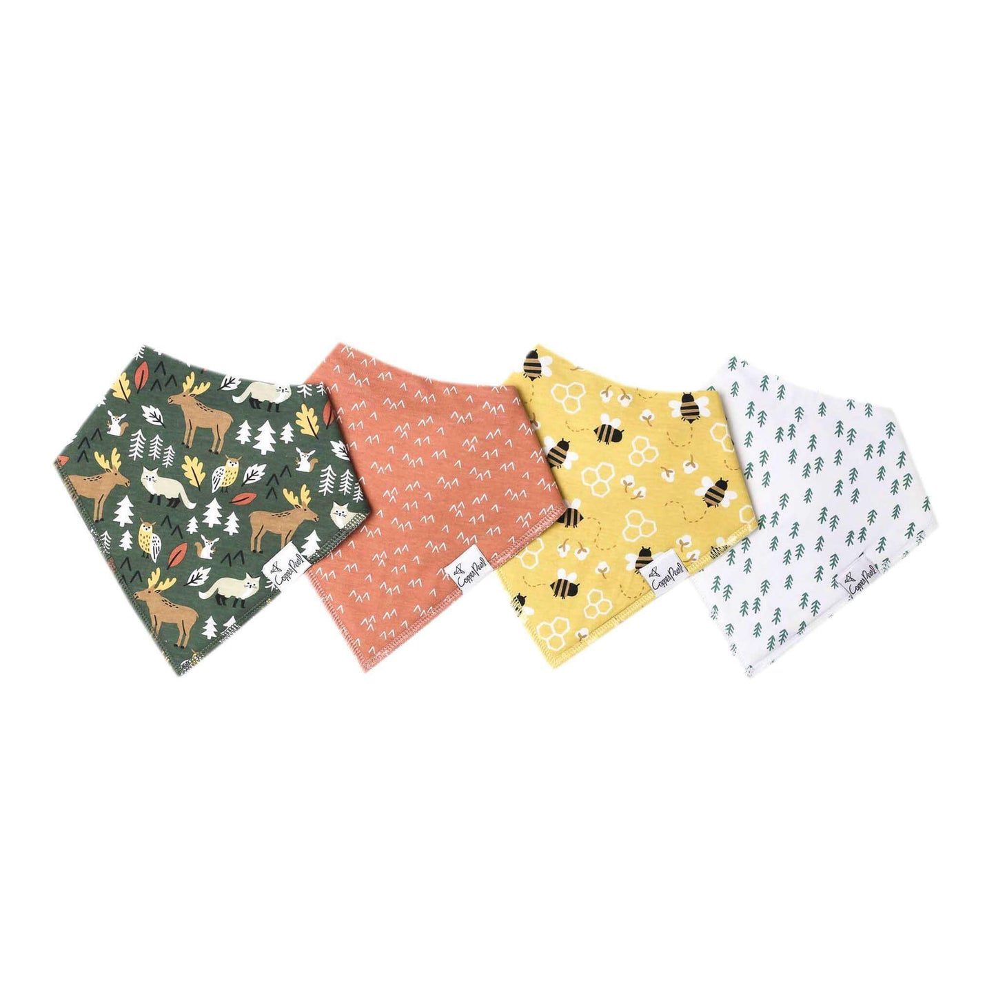 4 Pack Baby Bandana Bibs - Atwood