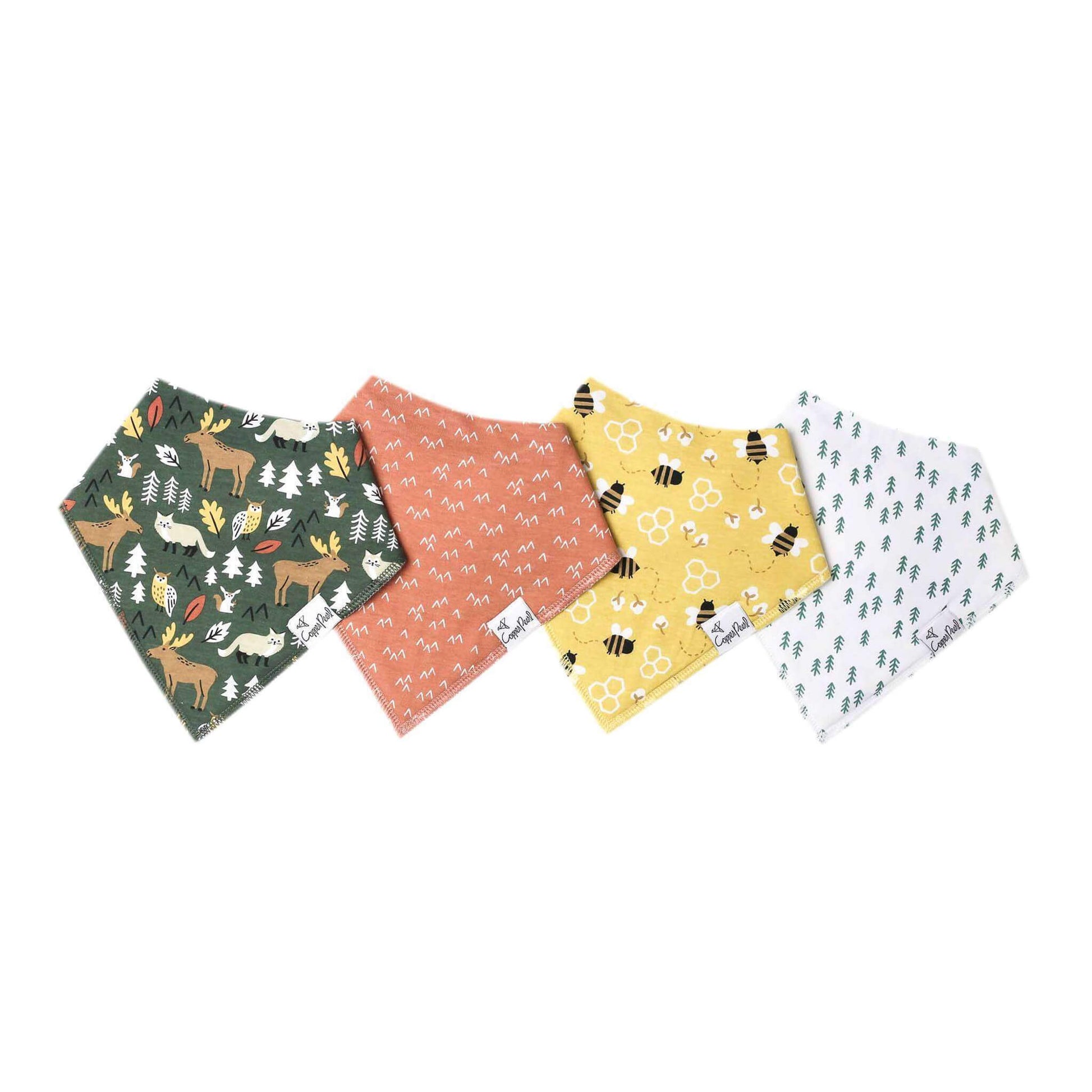 4 Pack Baby Bandana Bibs - Atwood