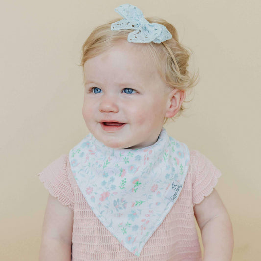 4 Pack Baby Bandana Bibs - Claire