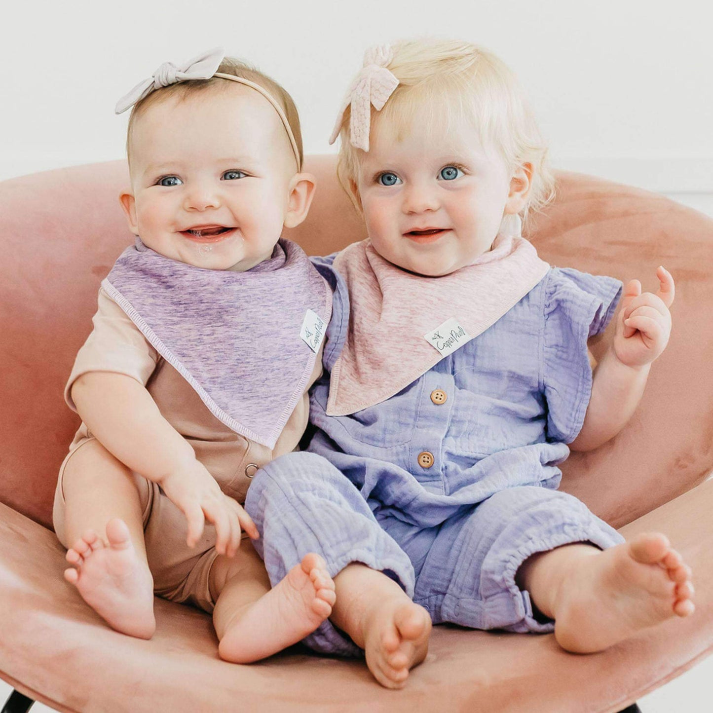 4 Pack Baby Bandana Bibs - Lacie