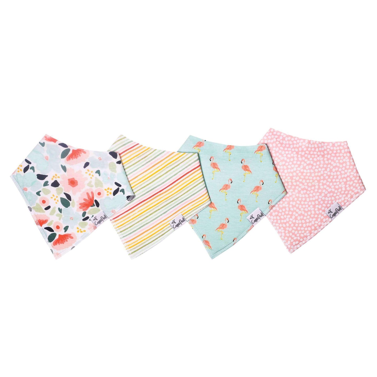 4 Pack Baby Bandana Bibs - Leilani