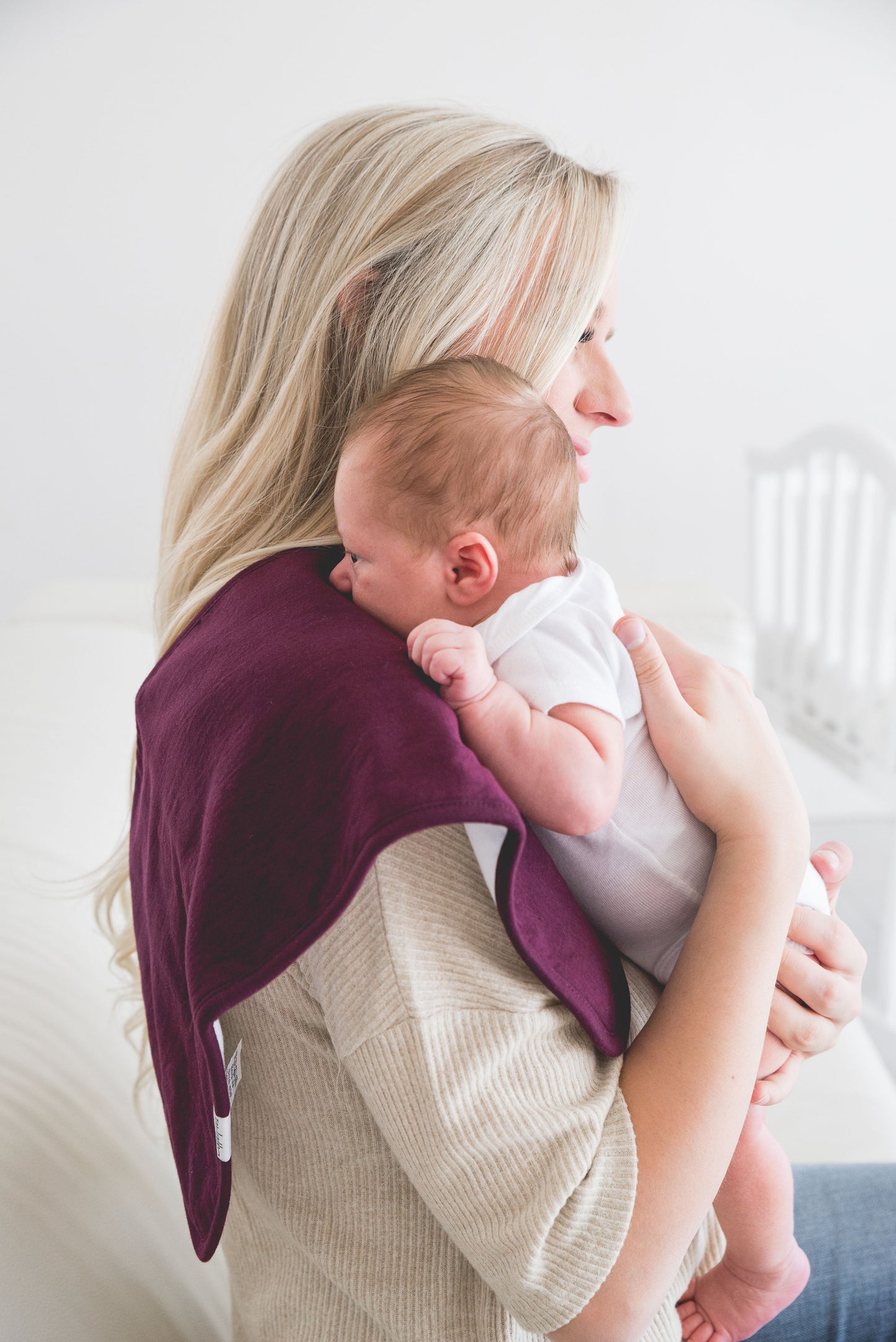 3 Pack Premium Burp Cloths - Jade