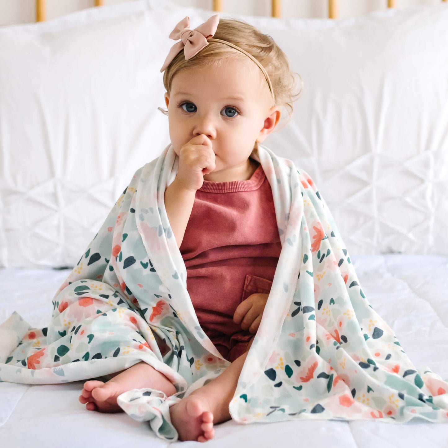Knit Swaddle Blanket - Leilani